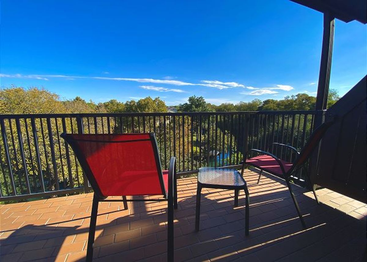 Upper patio seating 