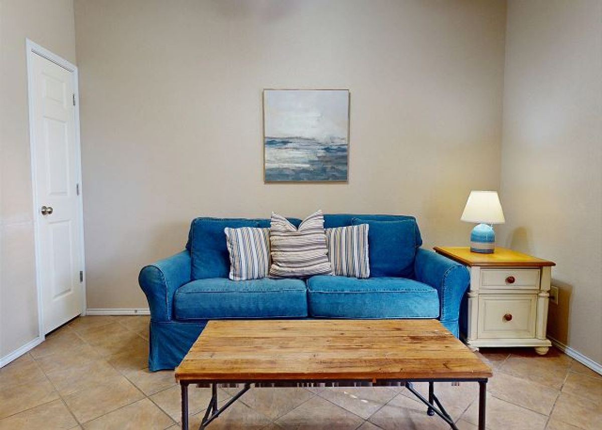 Living room with sleeper sofa