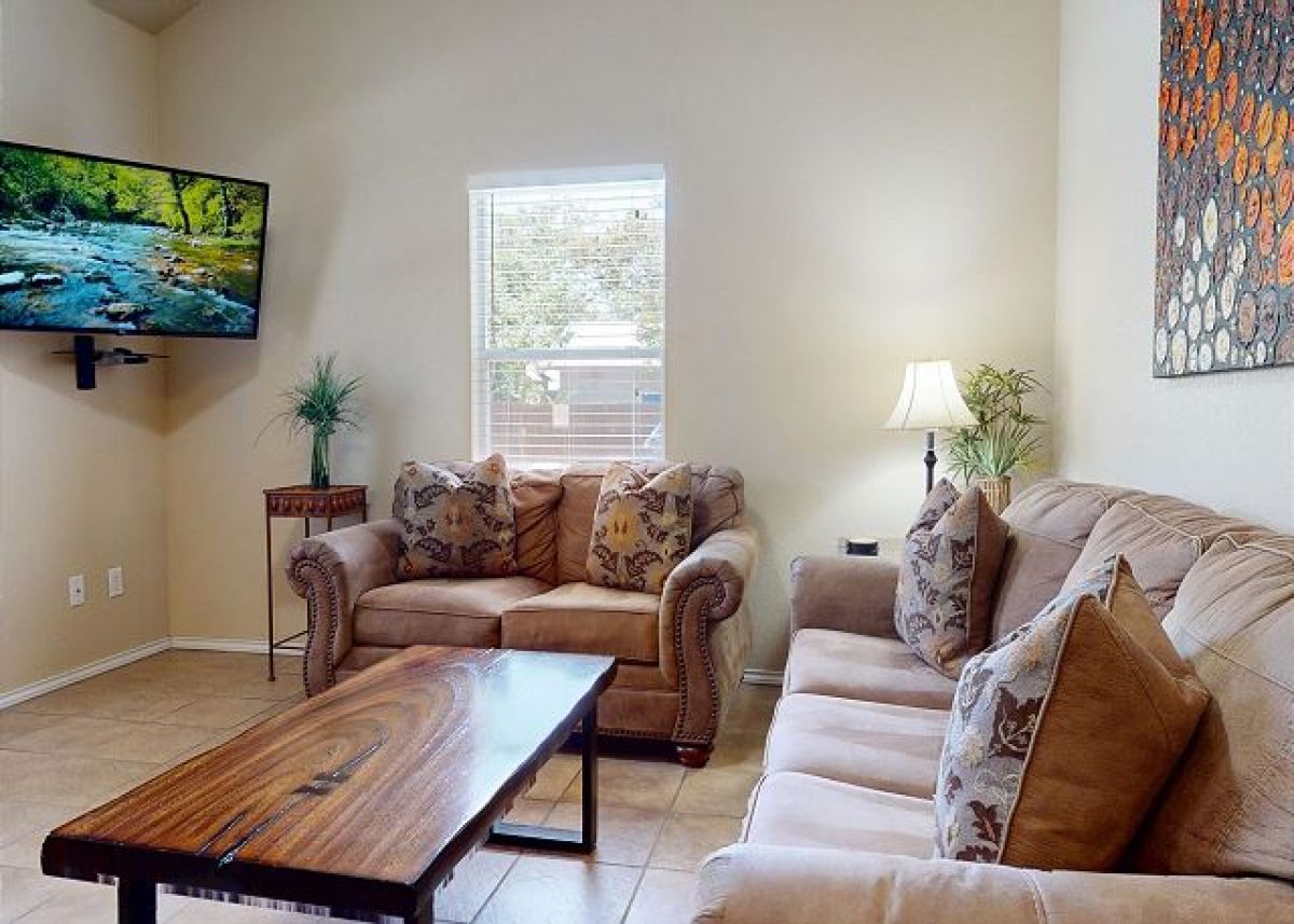 Living room with sleeper sofa