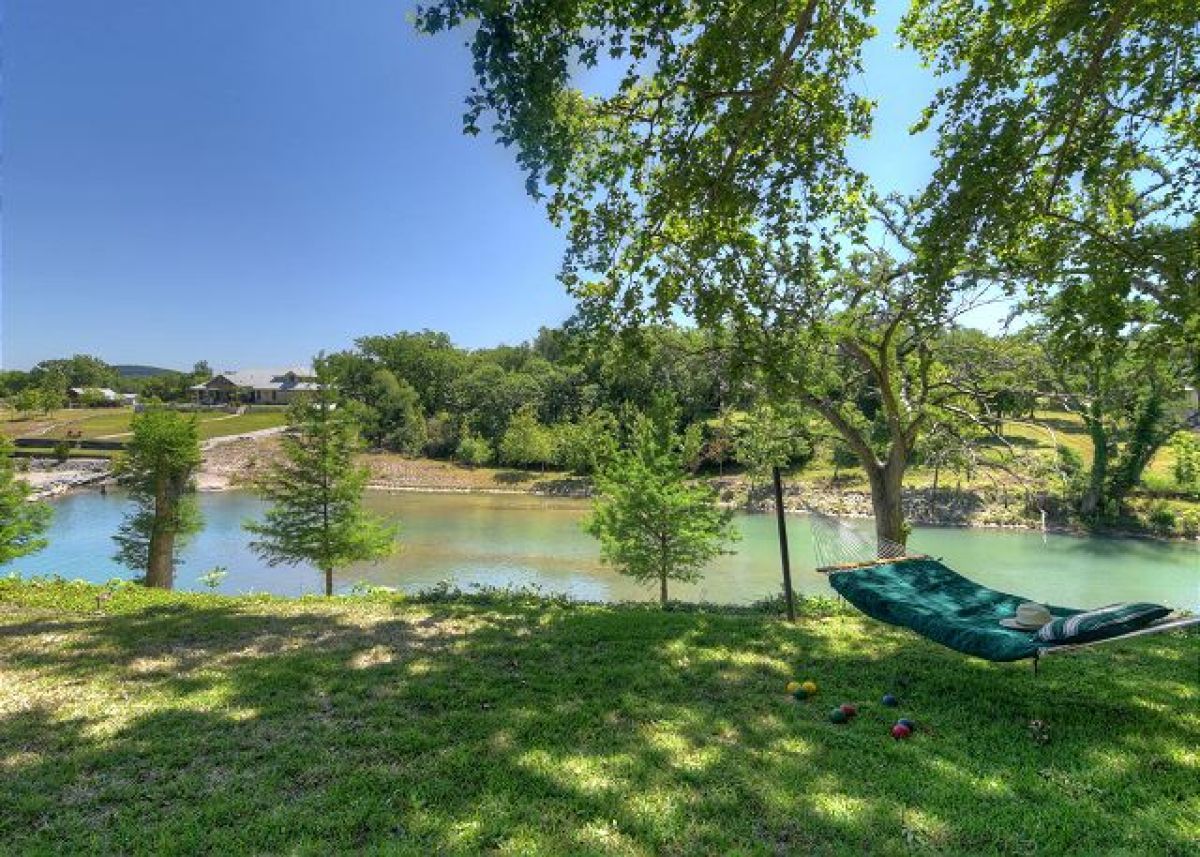 River view and hammock by Cyprus Falls House